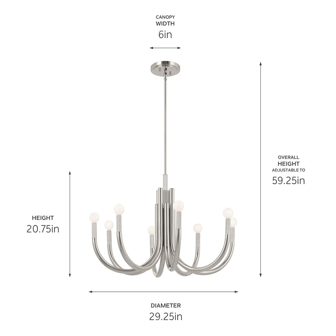 Lustre 8 lumières | Odensa