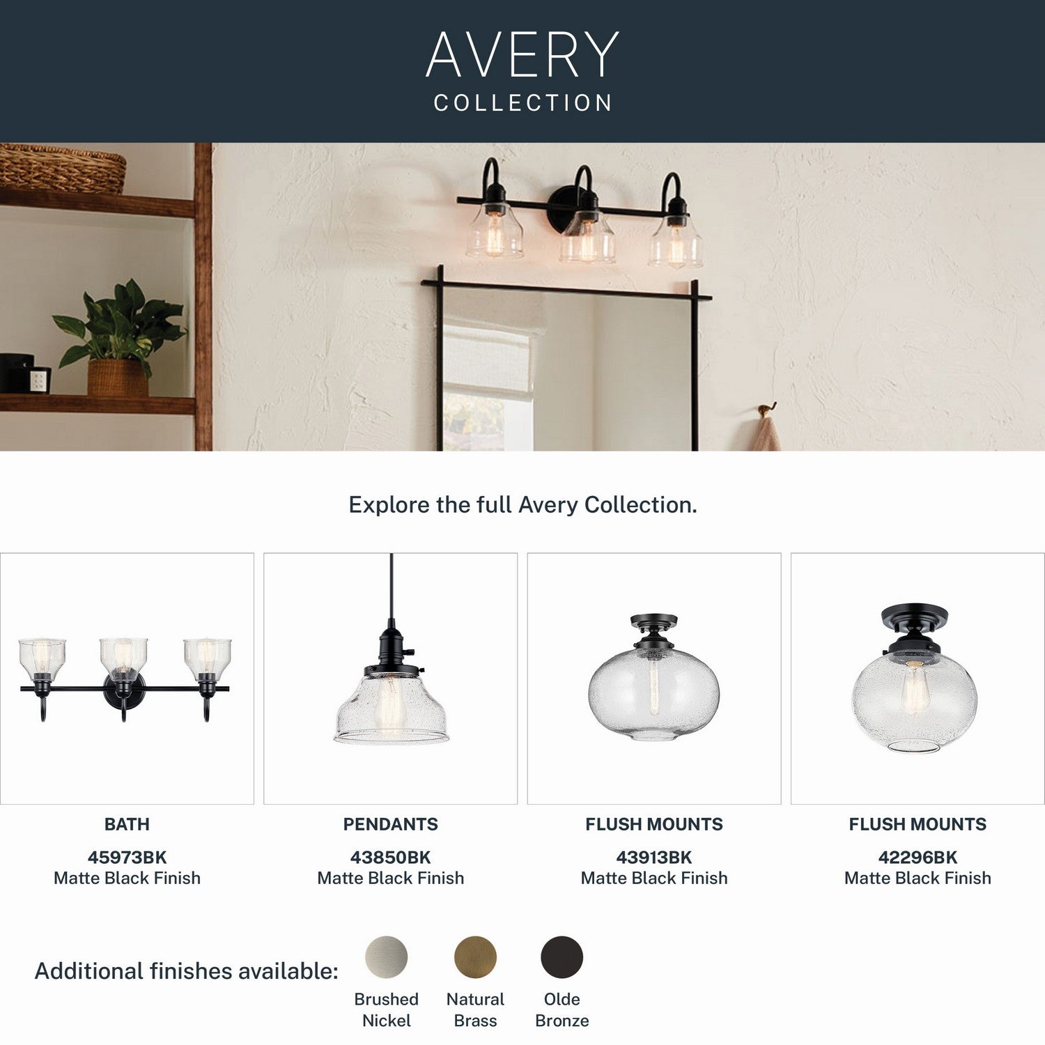Mini-suspension 1 lumière | Avery