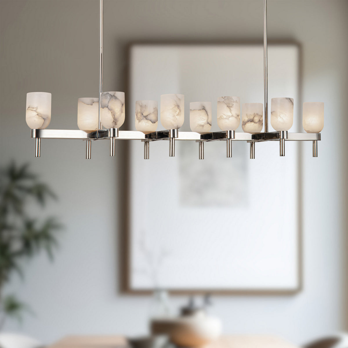 Suspension linéaire 10 lumières | Lucian