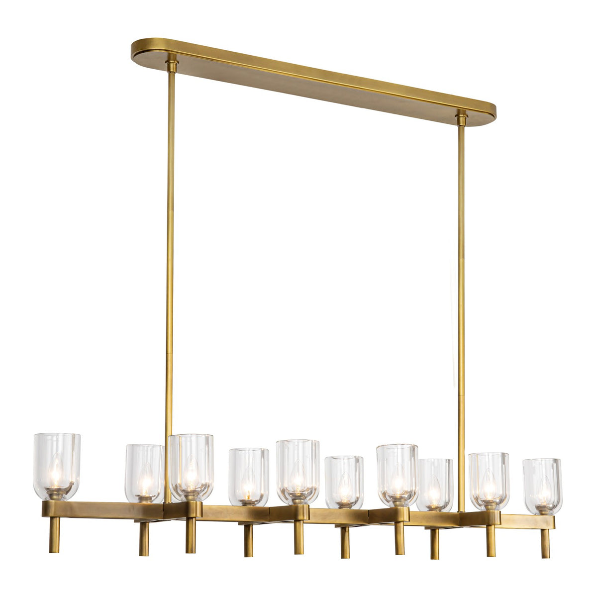Suspension linéaire 10 lumières | Lucian
