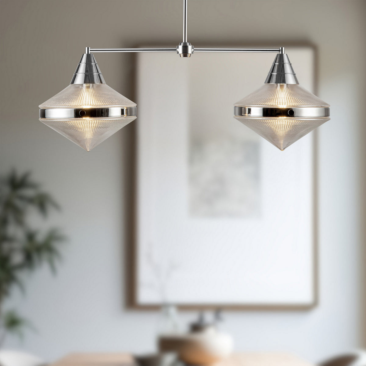 Suspension linéaire 2 lumières | Willard