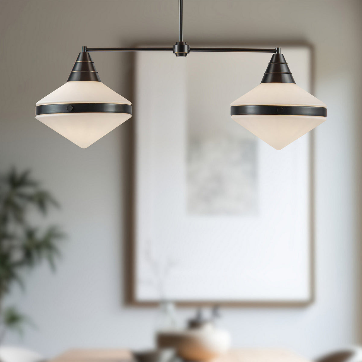 Suspension linéaire 2 lumières | Willard