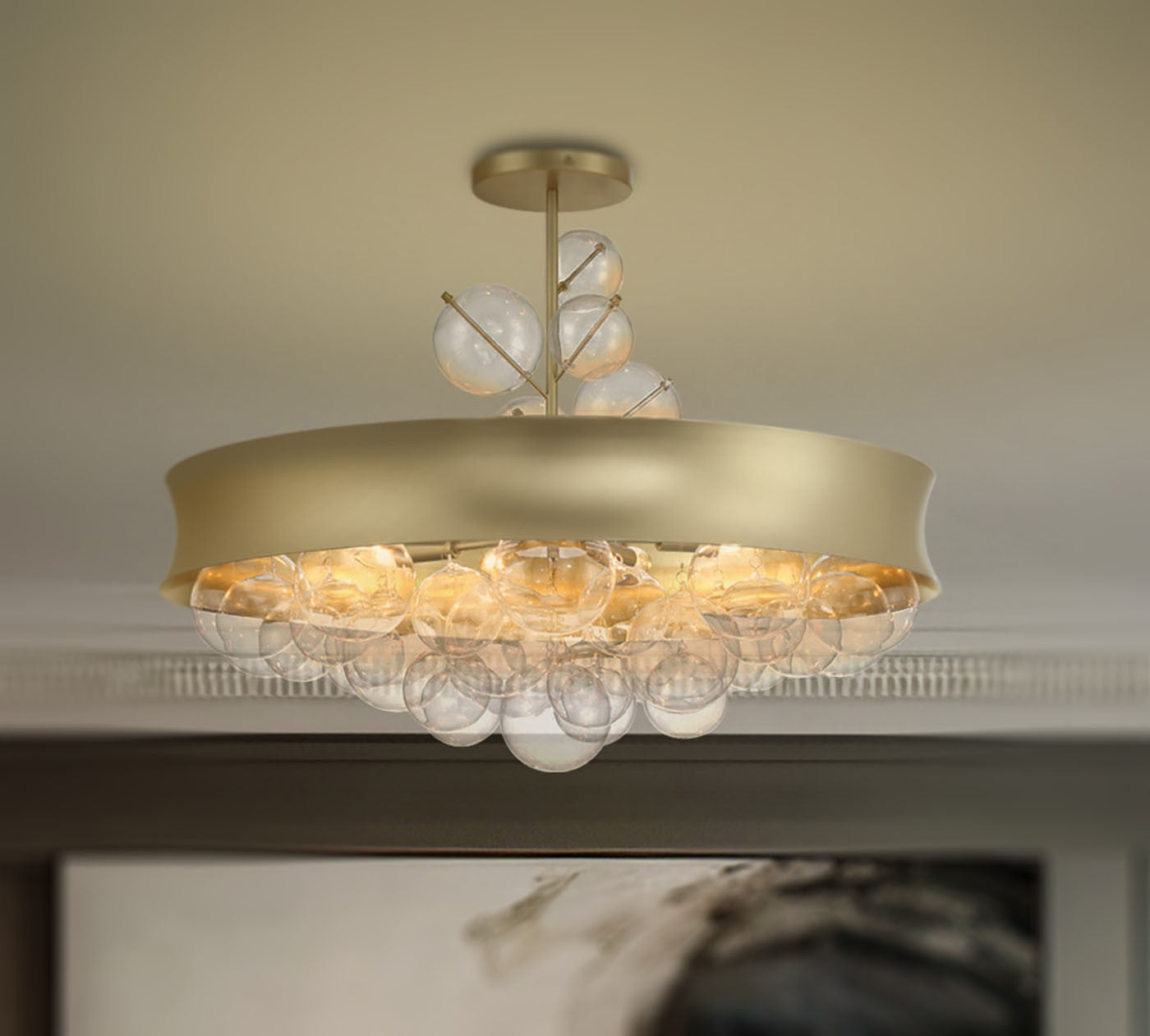 Convertible Pendant 8 lumières | Verdi Square by Robin Baron