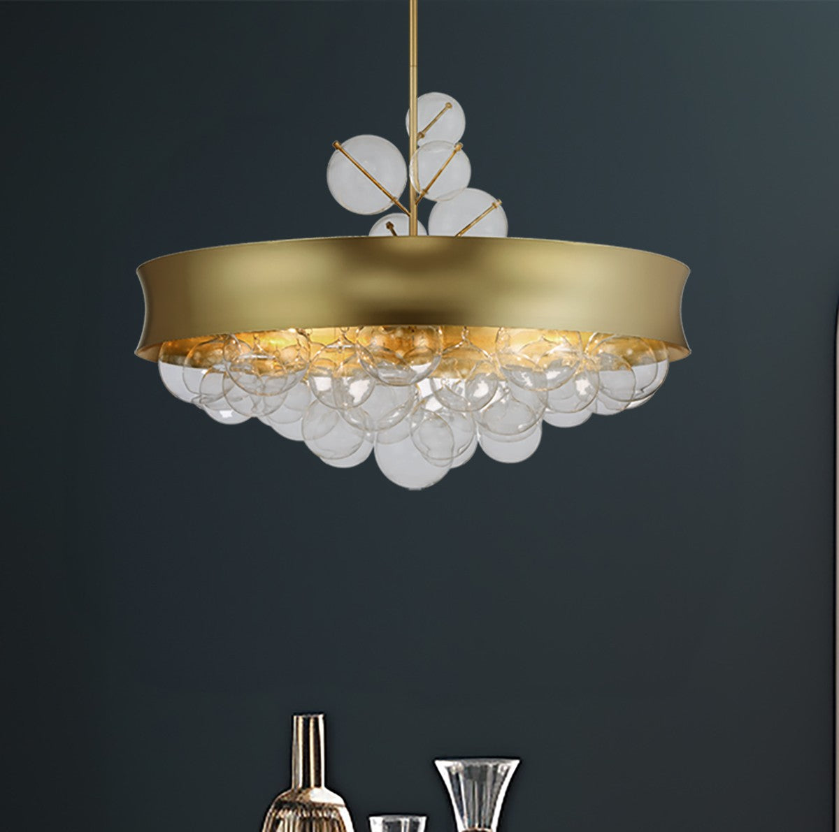 Convertible Pendant 8 lumières | Verdi Square by Robin Baron