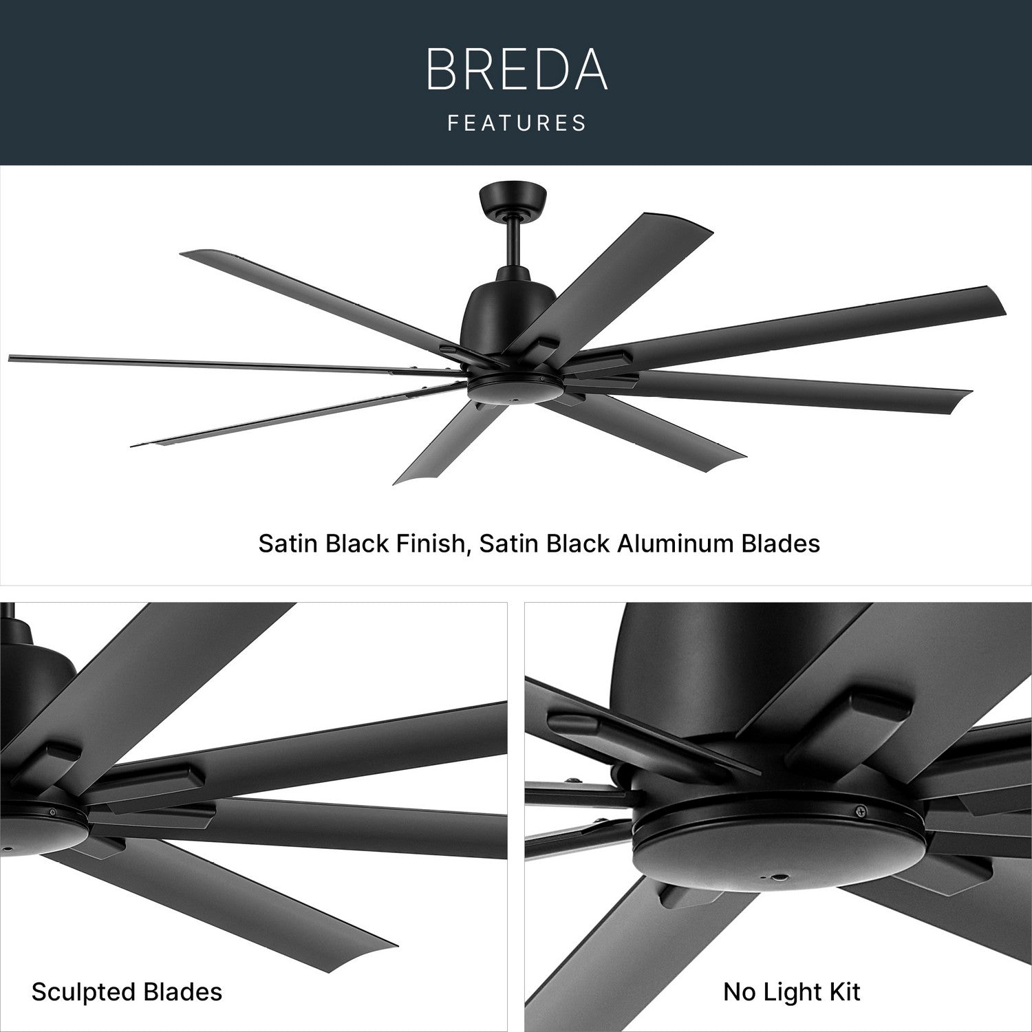 Ventilateur de plafond 75 po | Breda