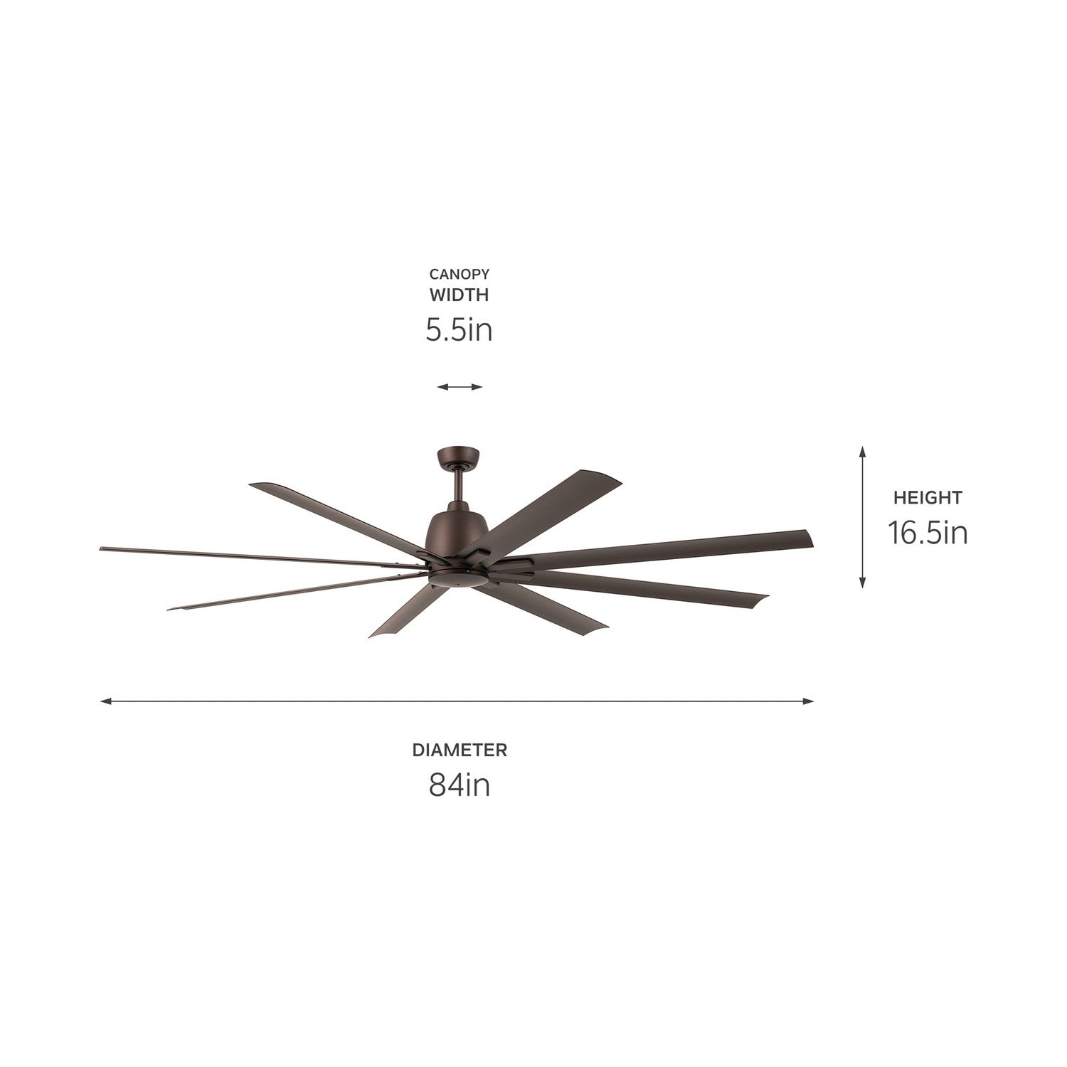 Ventilateur de plafond 84 po | Breda