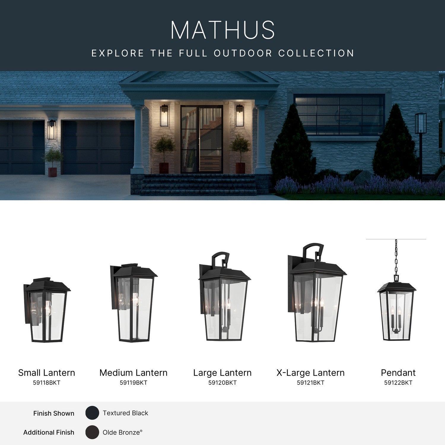 Applique murale extérieure 3 lumières | Mathus