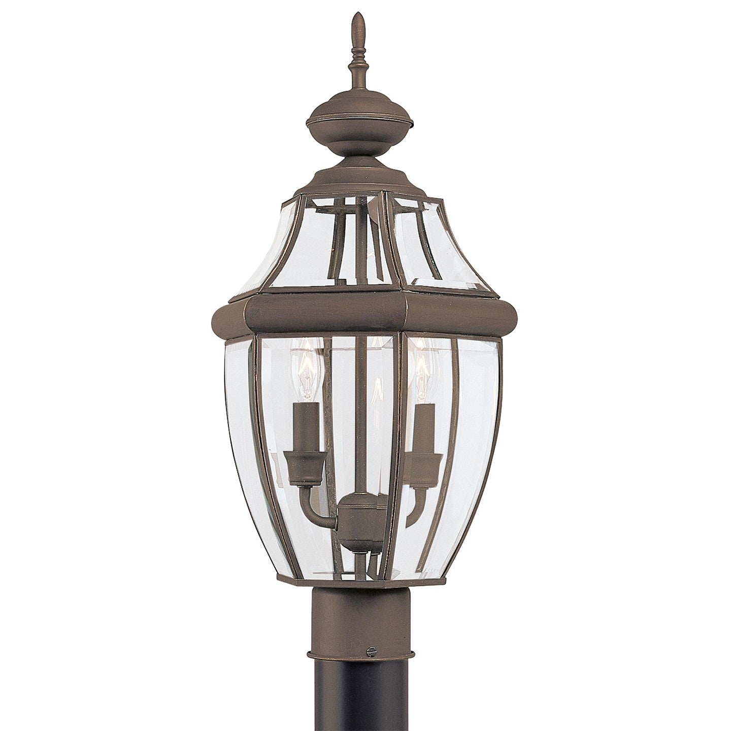 Lanterne sur poteau extérieure 2 lumières | Lancaster