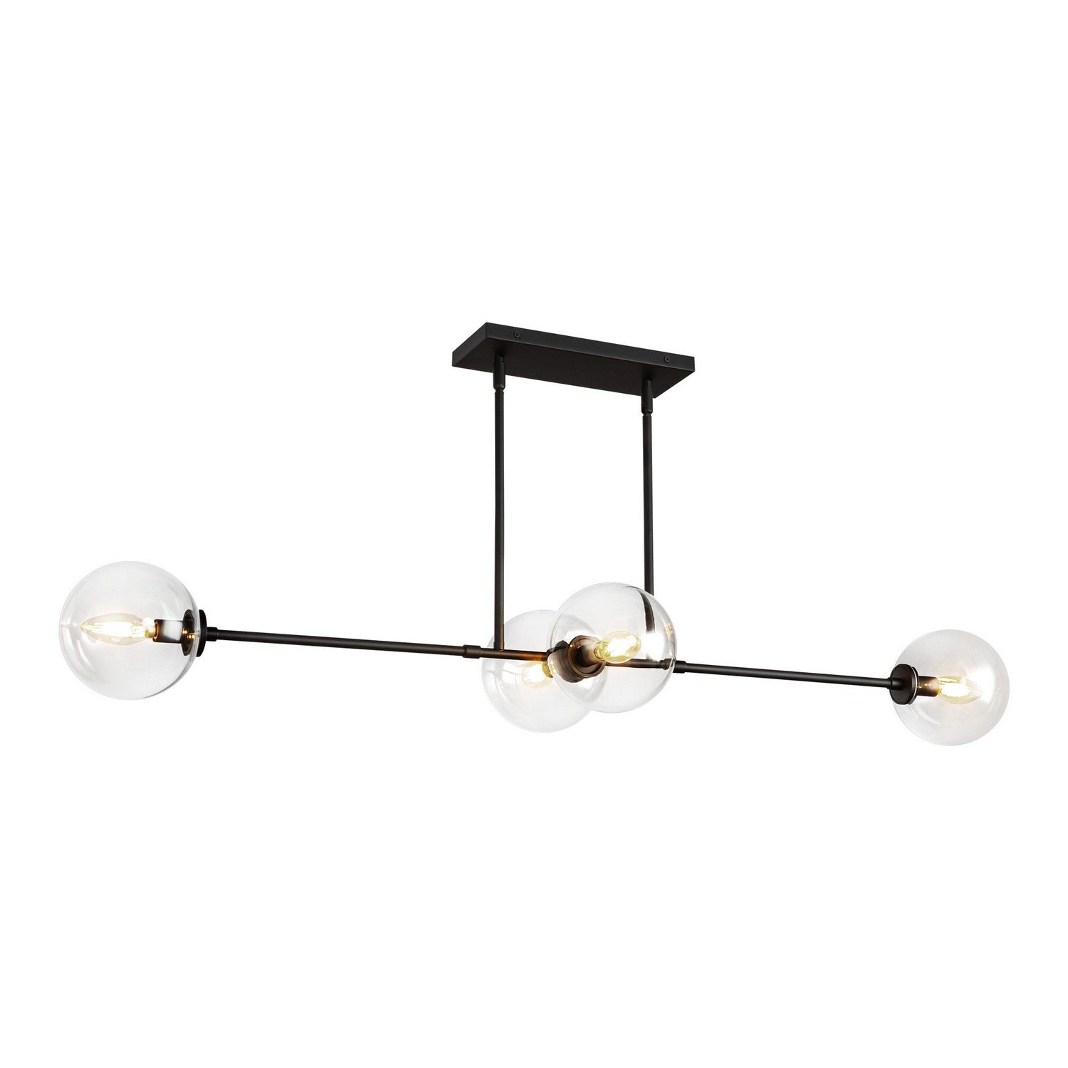 Suspension linéaire 4 lumières | Cassia