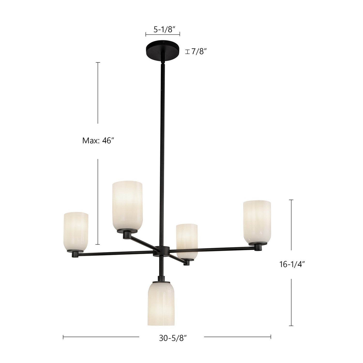 Lustre 5 lumières | Nola