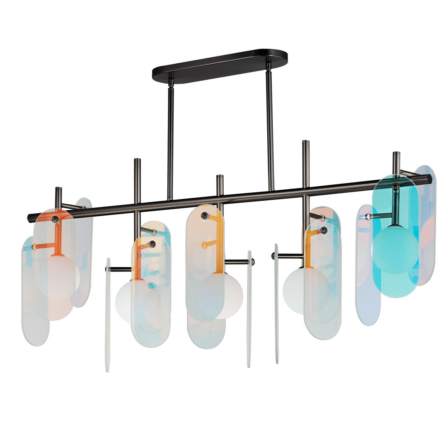 Suspension linéaire DEL | Megalith - Glass