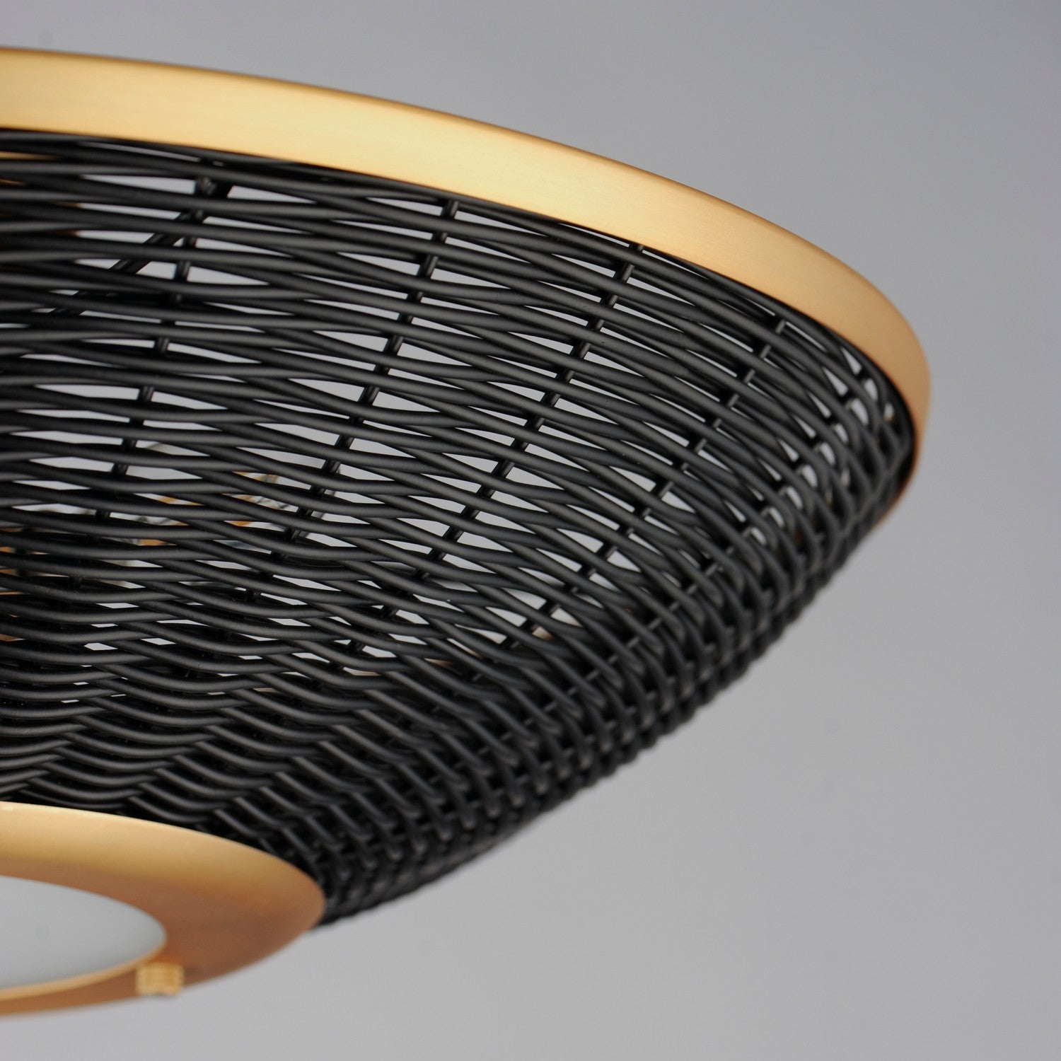 Applique ou semi-plafonnier 3 lumières | Rattan