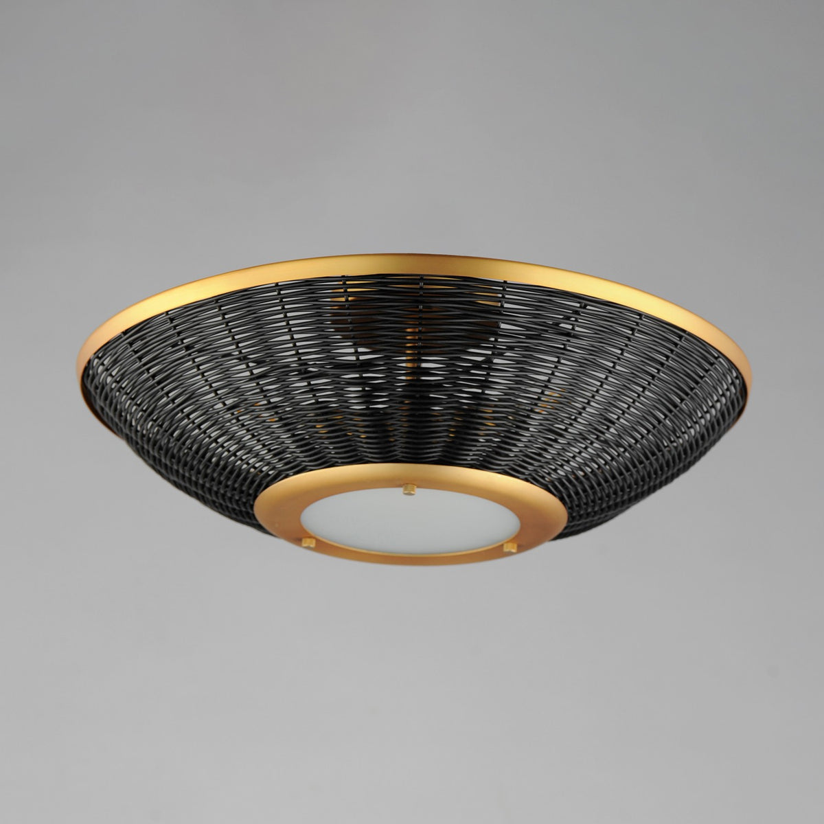 Applique ou semi-plafonnier 3 lumières | Rattan