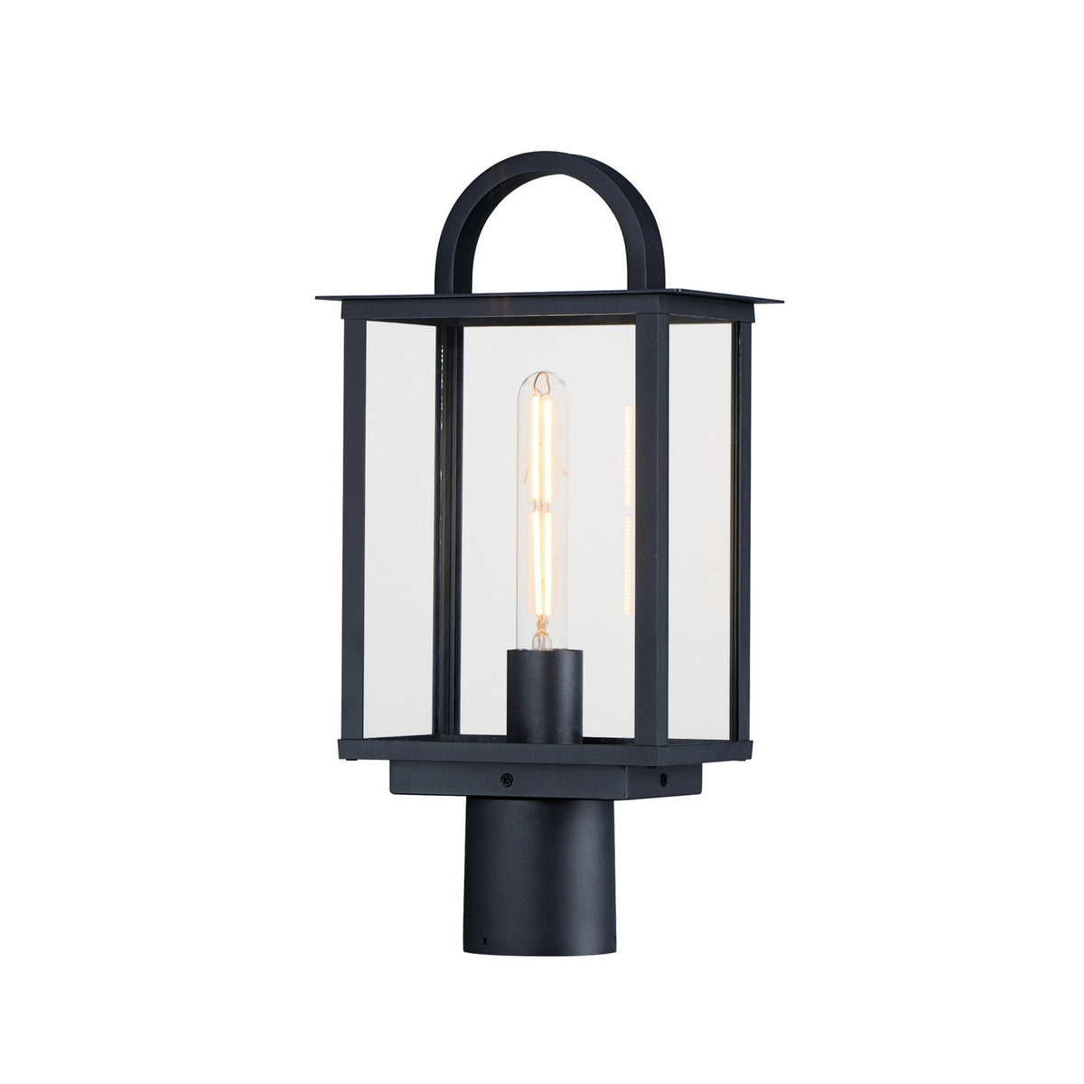 Maxim - Lanterne sur poteau extérieure 1 lumière | Manchester - 30759CLBK