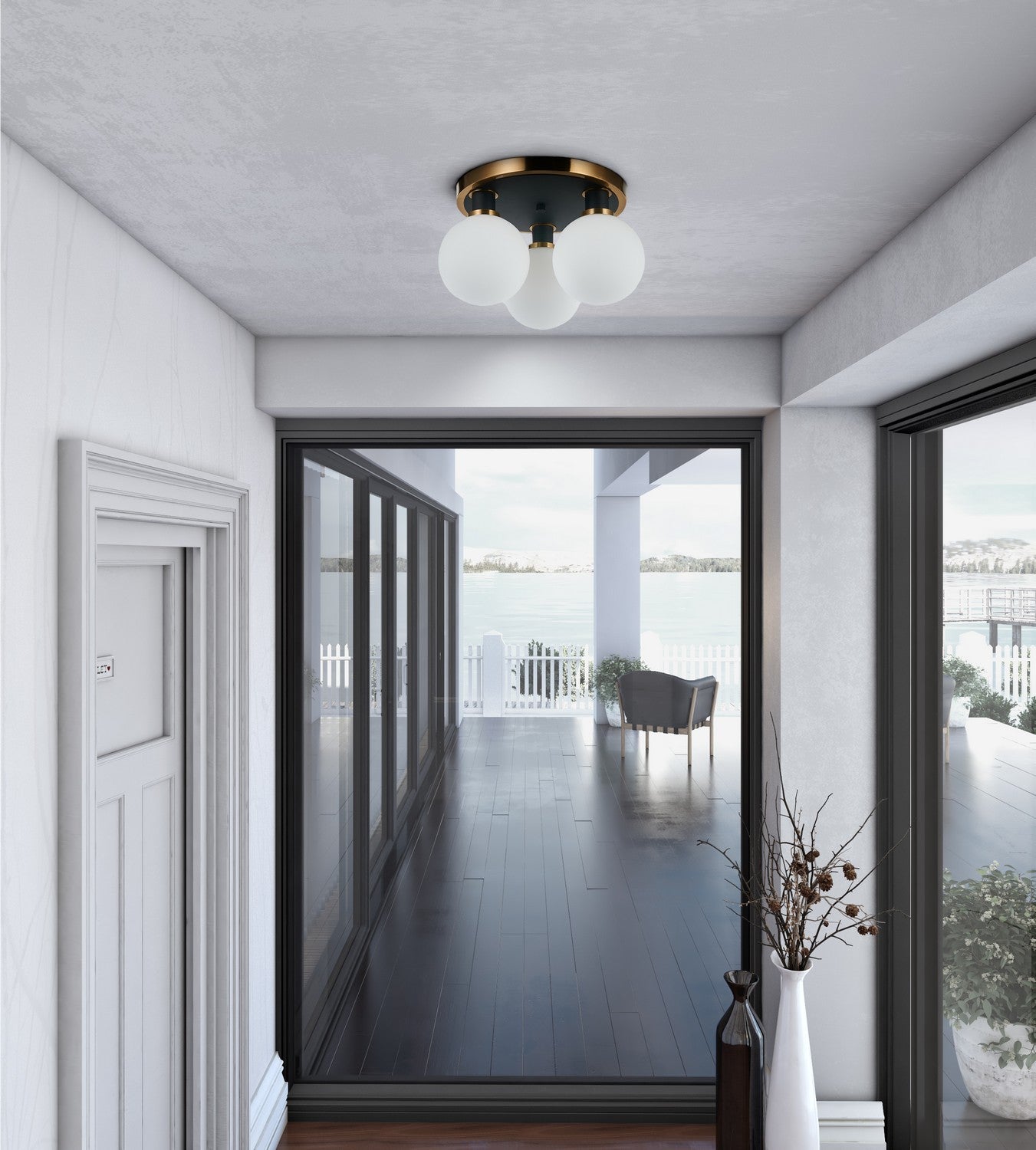 Semi-plafonnier 3 lumières | Gem