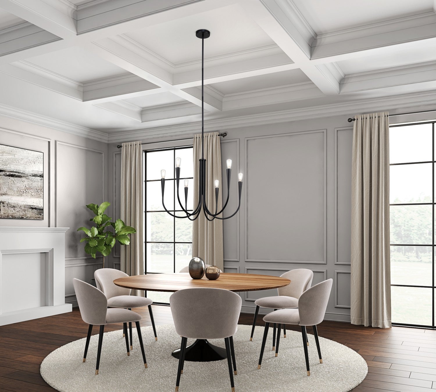 Lustre 6 lumières | Bronte