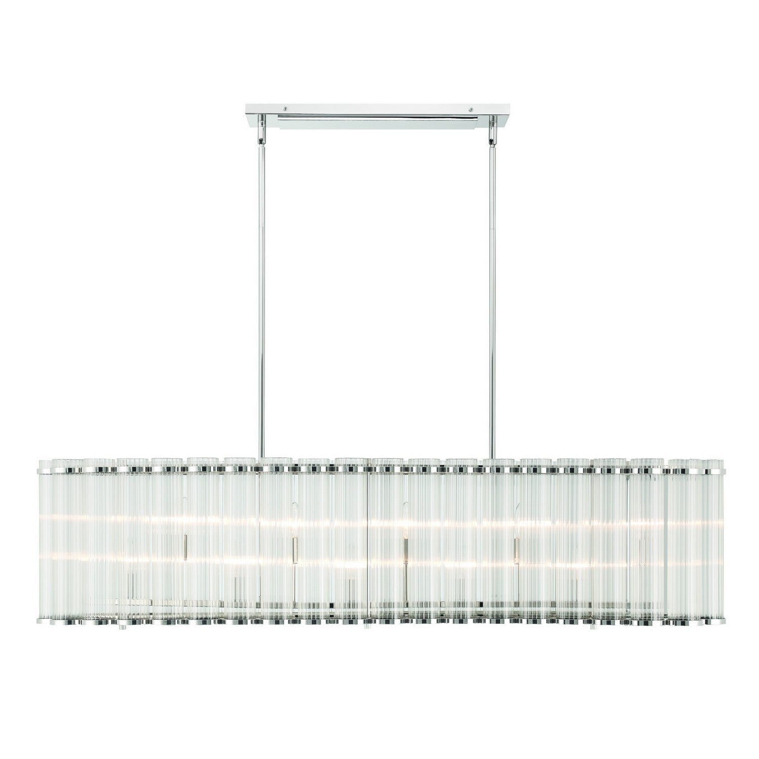 Lustre linéaire 10 lumières | Glasbury