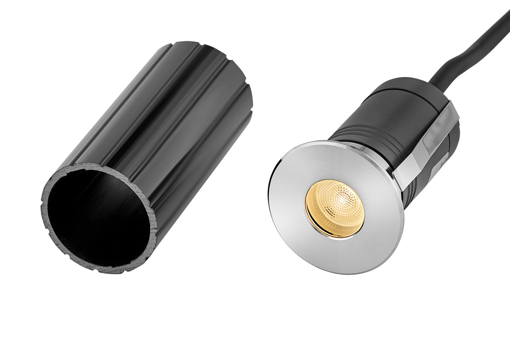 Grand Stainless Steel LED rond balise bouton