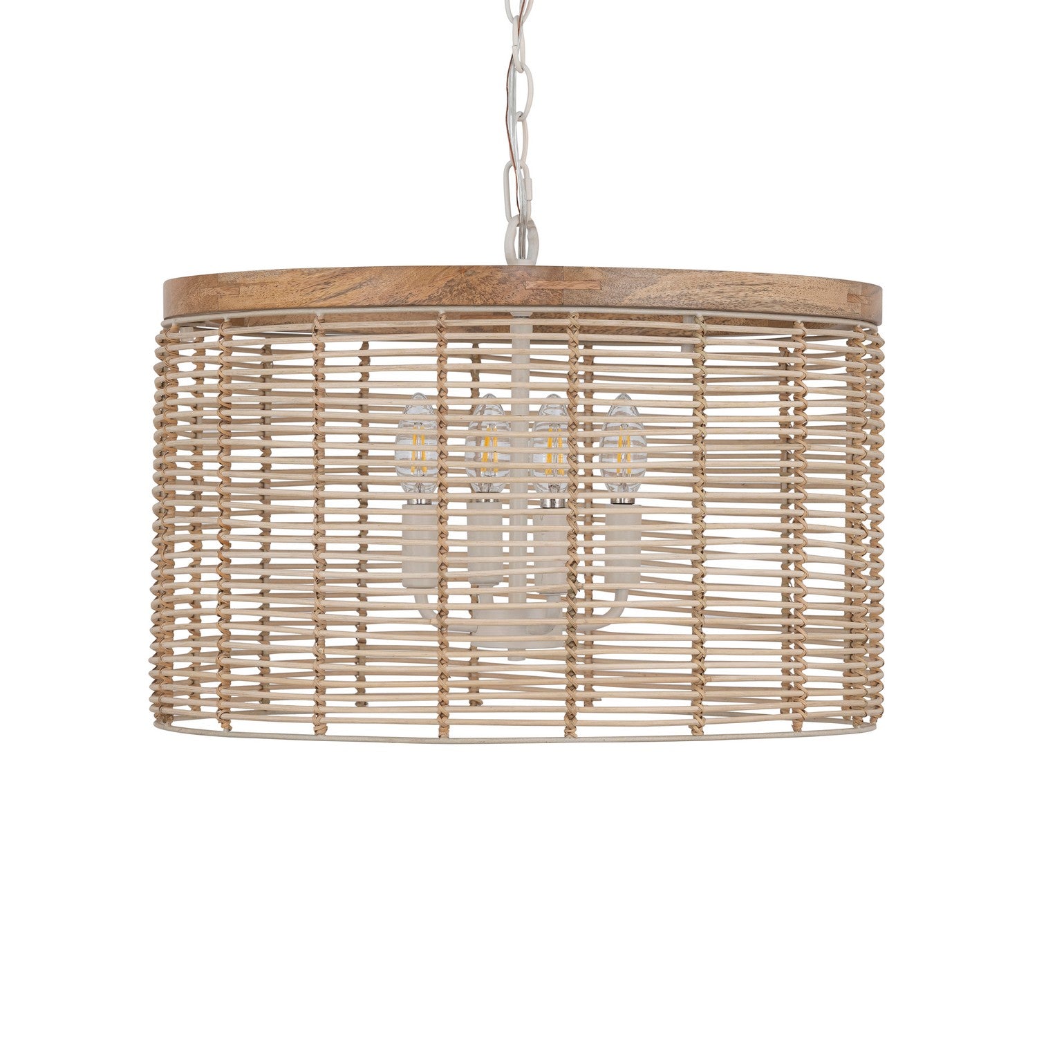 Suspension 4 lumières | Vannerie