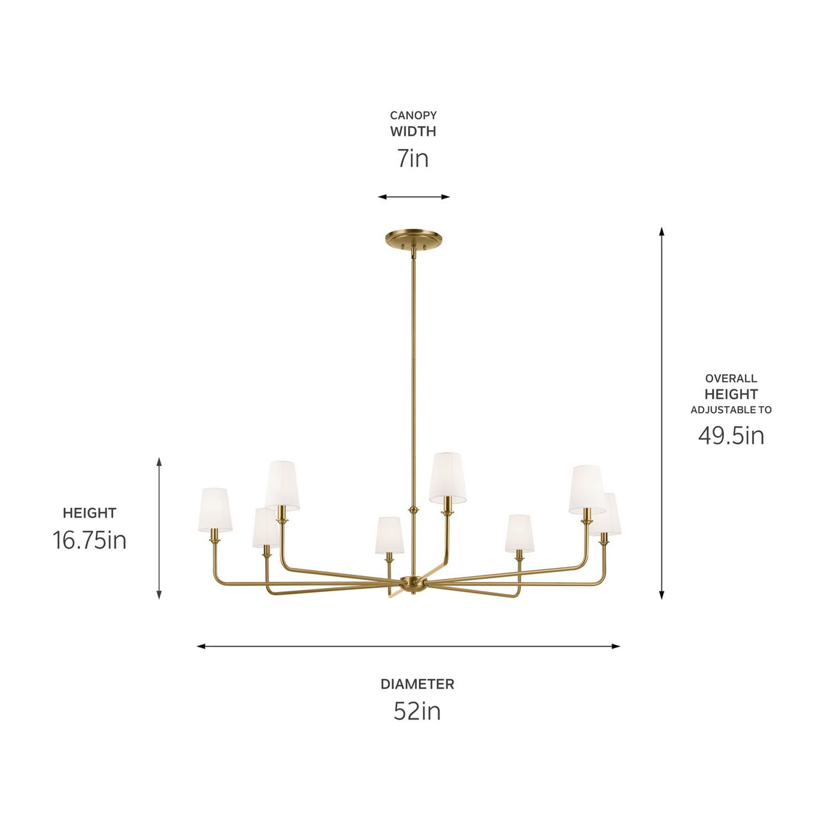 Lustre 8 lumières | Pallas
