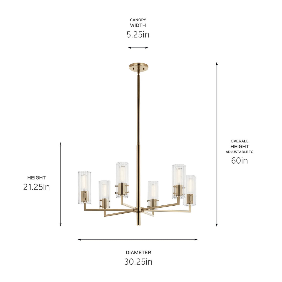 Lustre 6 lumières | Velestino