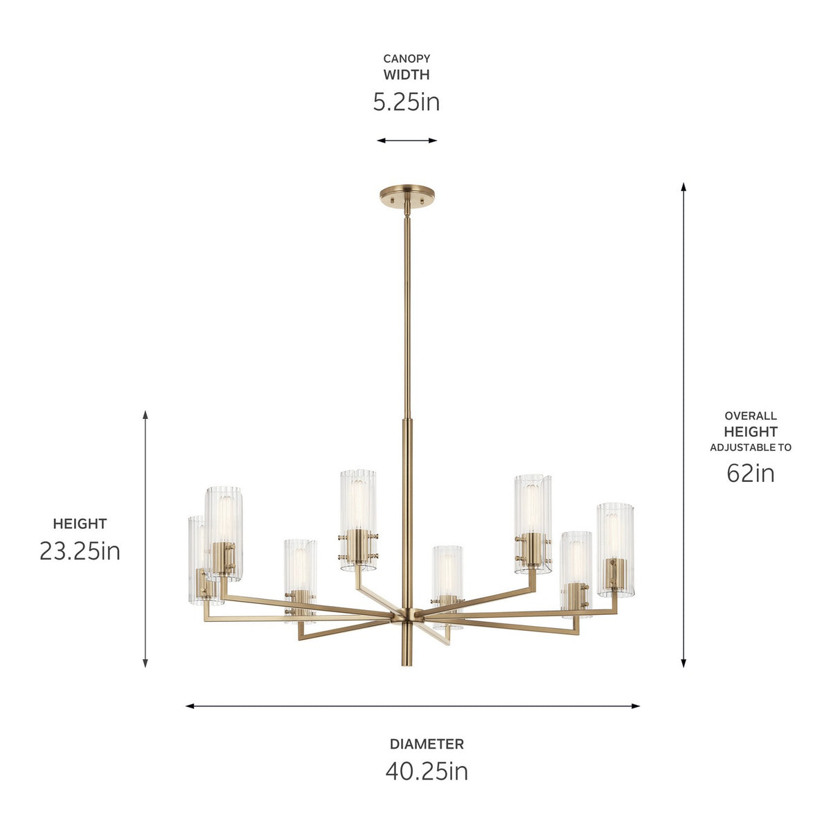 Lustre 8 lumières | Velestino