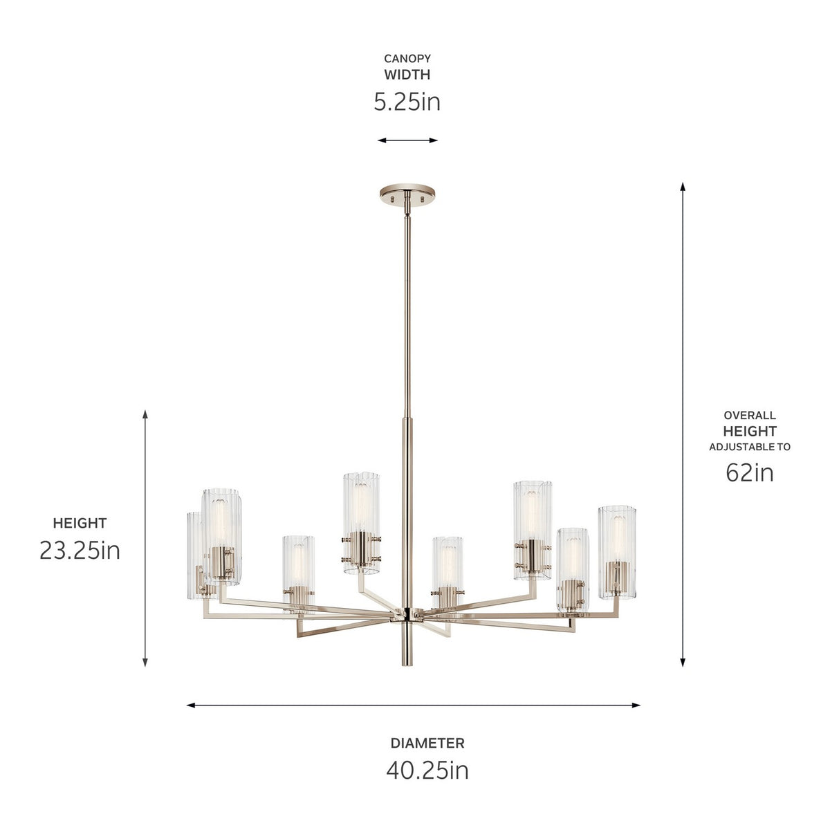 Lustre 8 lumières | Velestino
