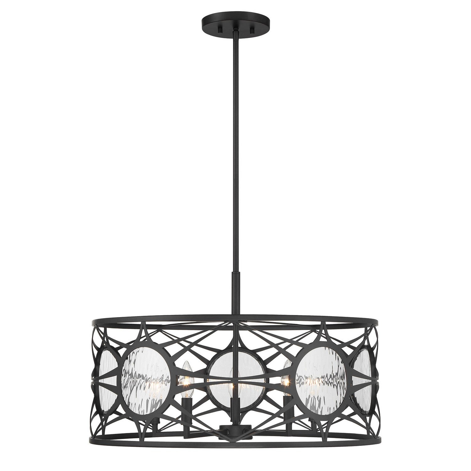 Semi-plafonnier ou suspension convertible 5 lumières | Balfour
