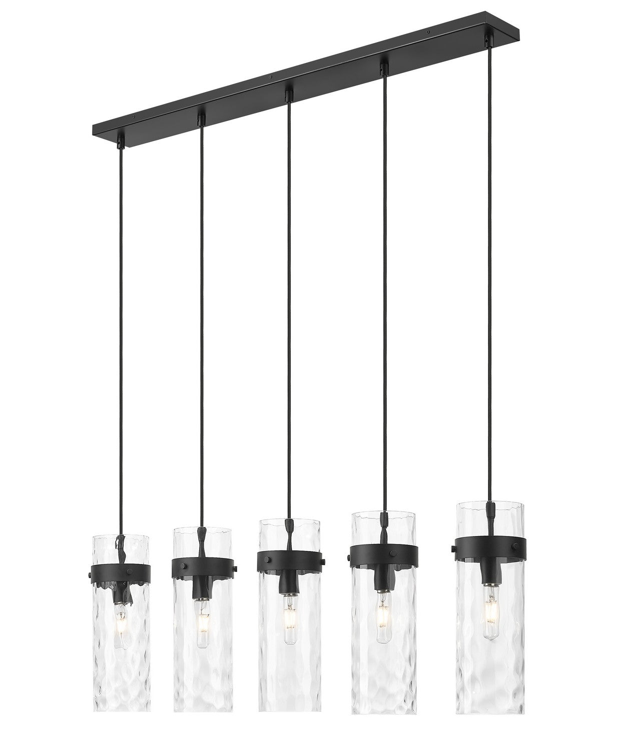 Lustre linéaire 5 lumières | Fontaine
