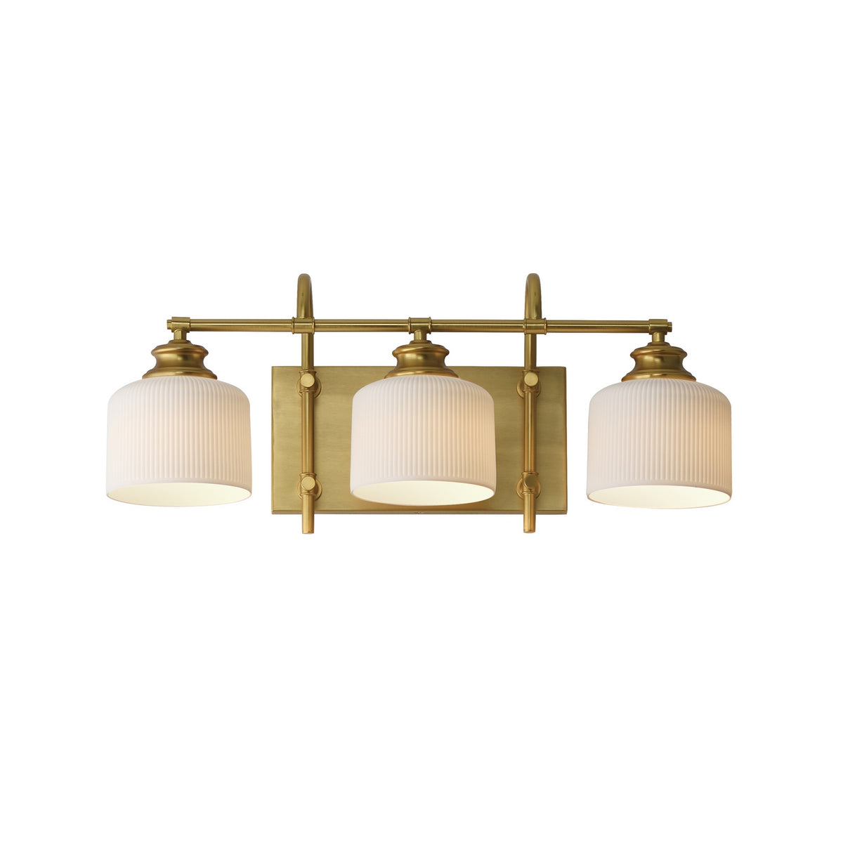 Applique de vanité 3 lumières | Bisque