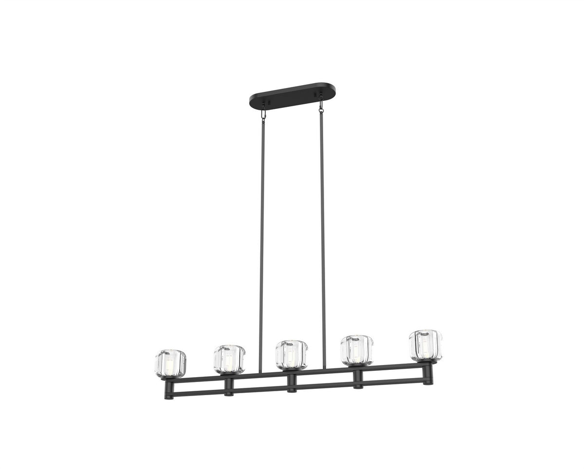 Suspension linéaire 5 lumières | Samar