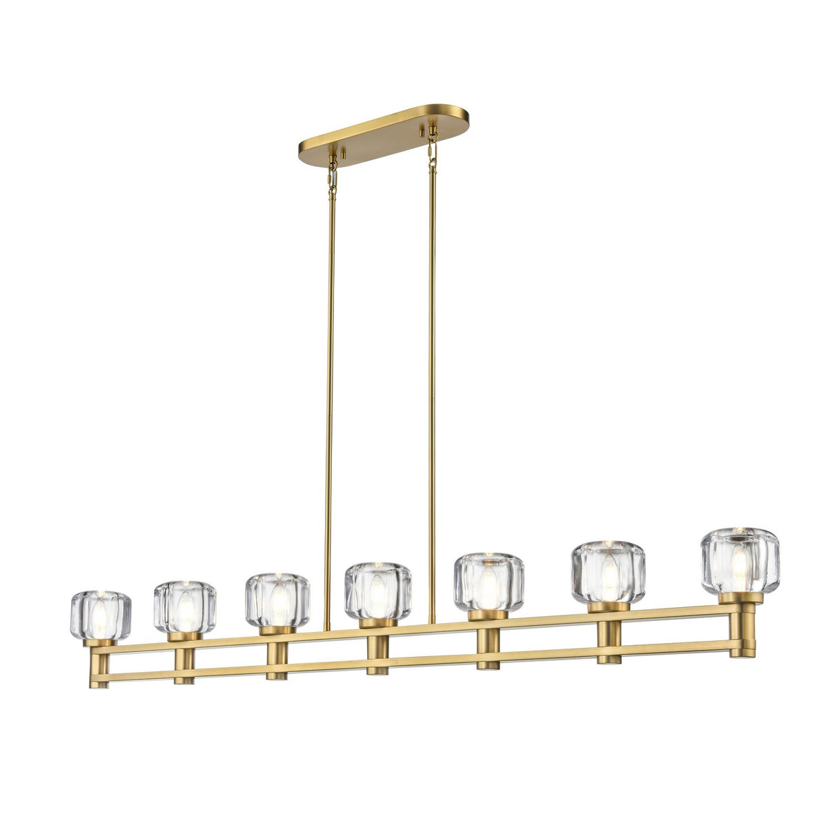 Suspension linéaire 7 lumières | Samar