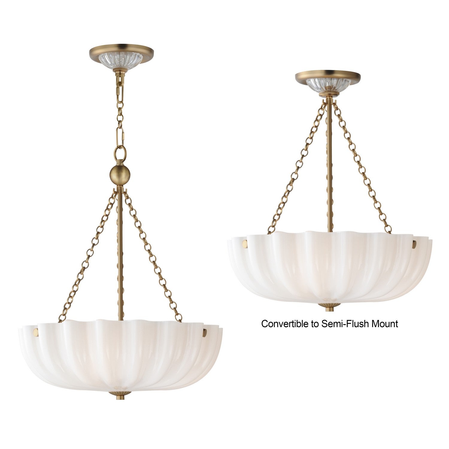 Suspension ou semi-plafonnier 3 lumières | Bundt