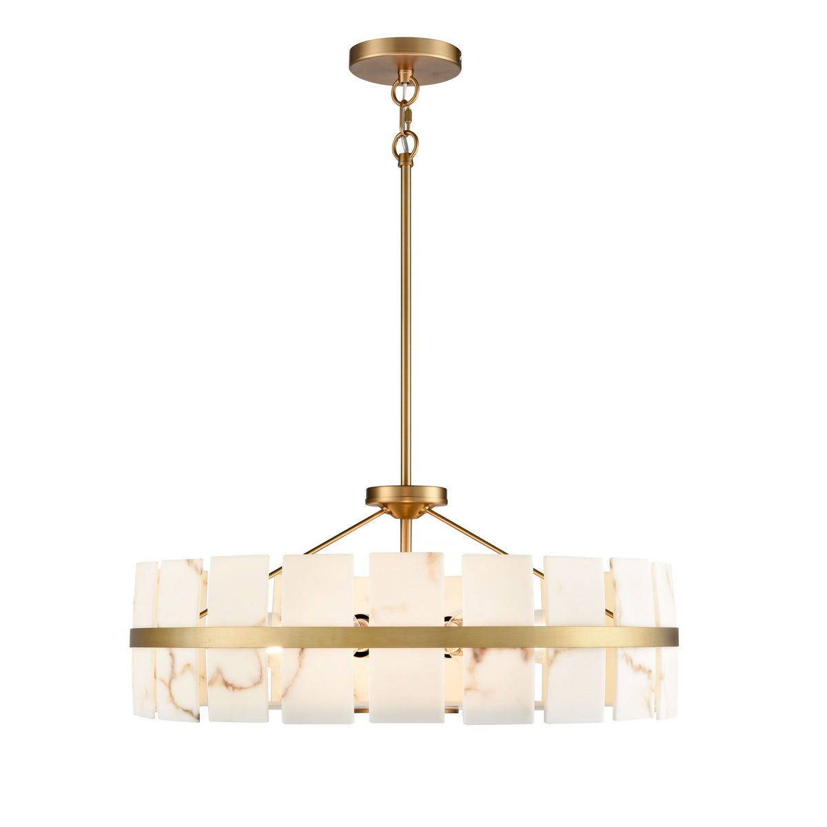 Suspension 5 lumières | Luna Alabaster