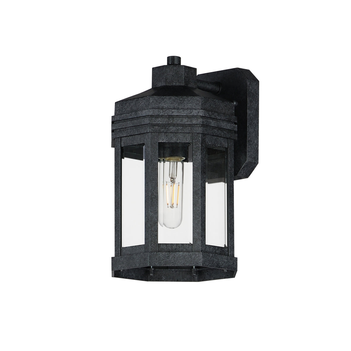 Maxim - Applique murale extérieure 1 lumière | Wright - 30221CLBKP