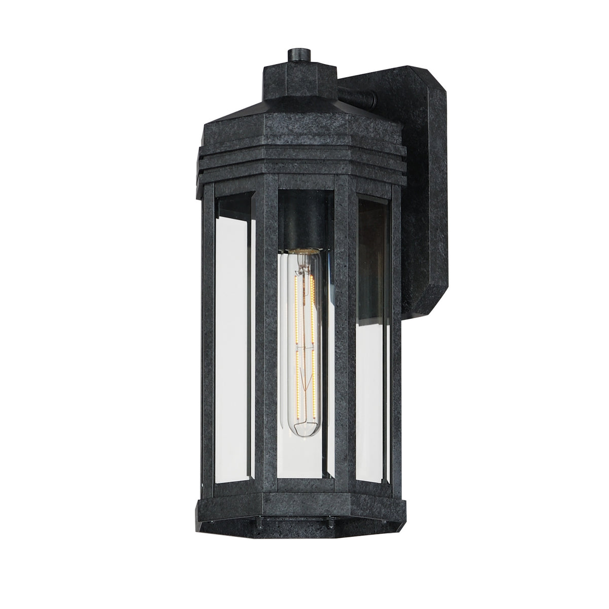 Maxim - Applique murale extérieure 1 lumière | Wright - 30222CLBKP