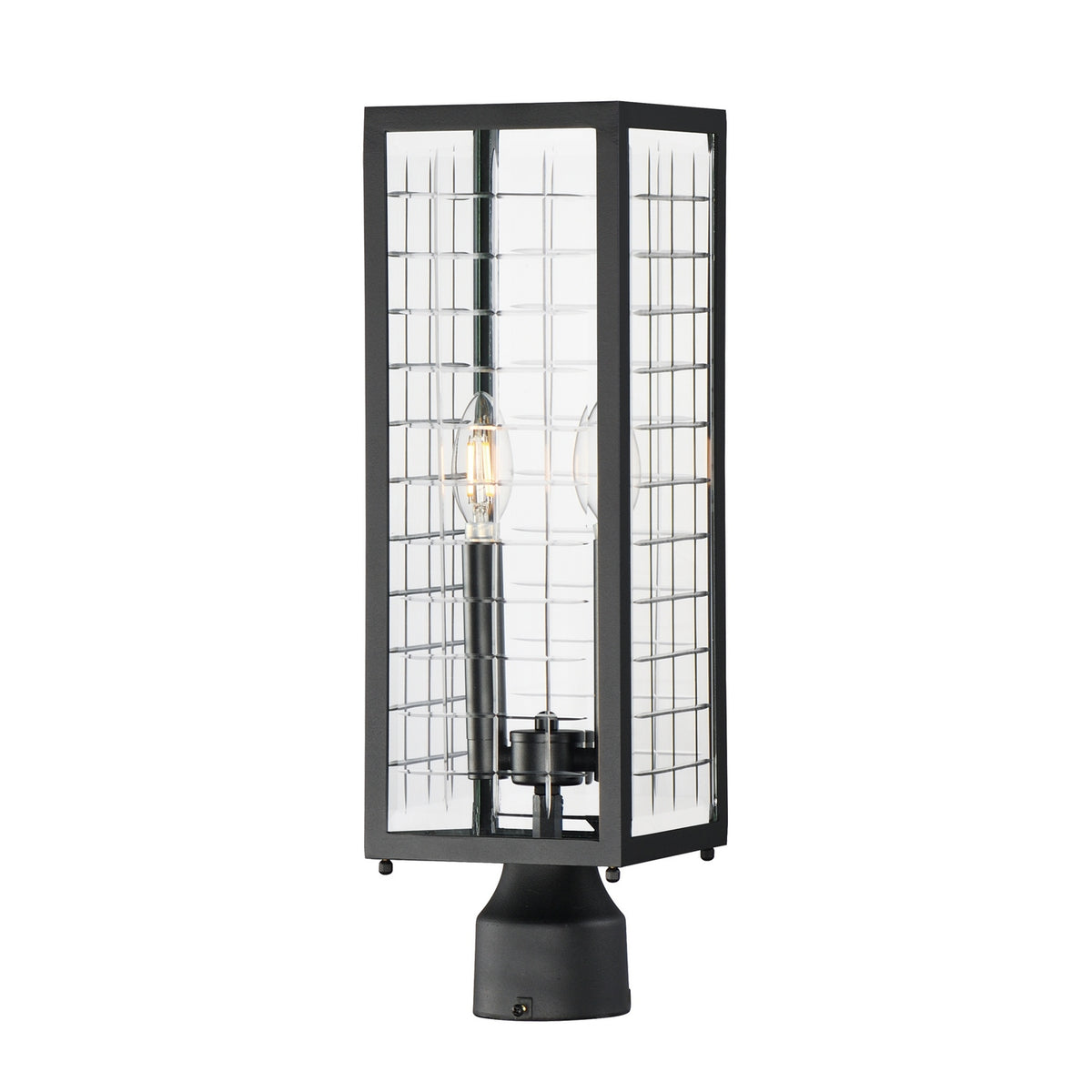 Maxim - Lanterne sur poteau extérieure 2 lumières | Magnus - 30699CLBK