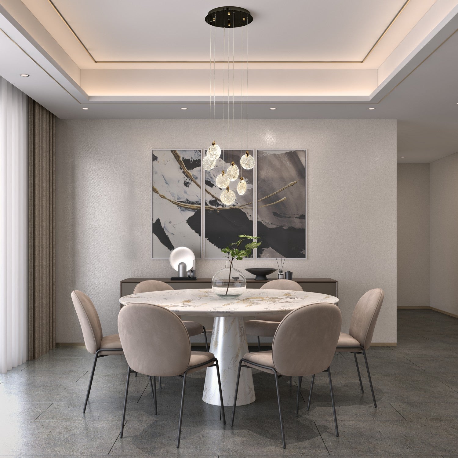 Lustre DEL | Snowflake