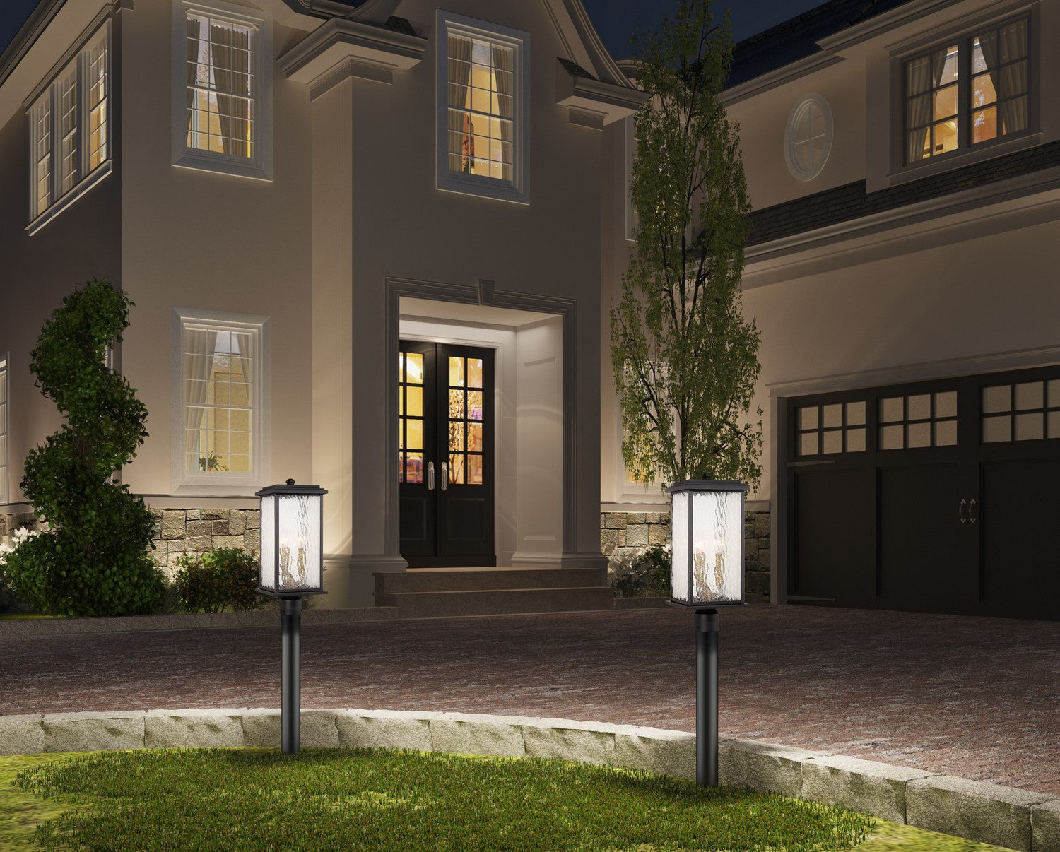 Lampadaire extérieur 3 lumières | Estate