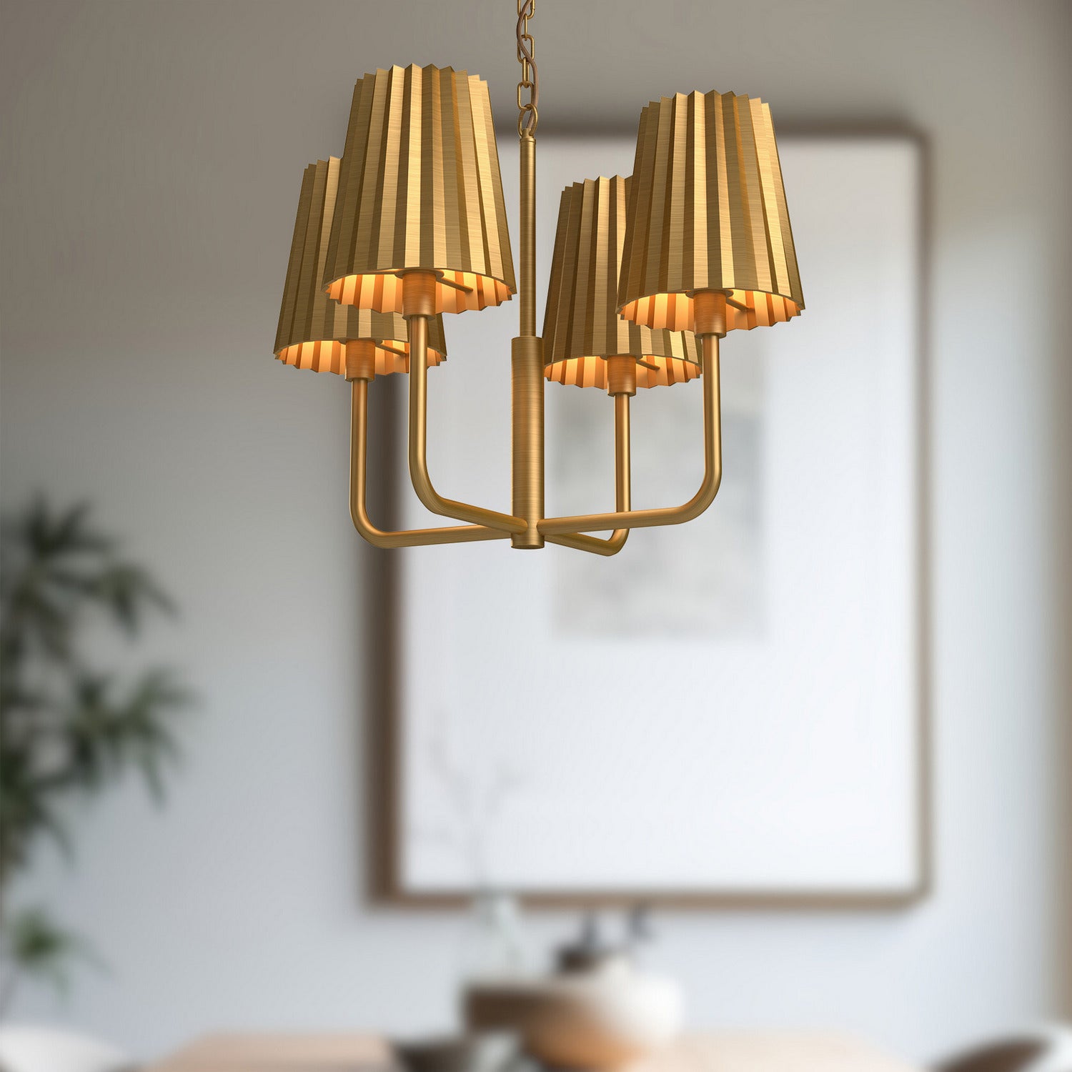 Lustre 4 lumières | Plisse