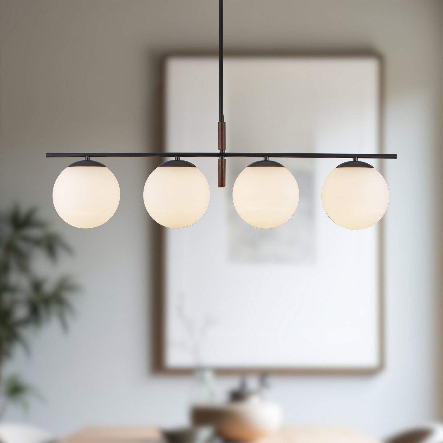 Suspension linéaire 4 lumières | Zuri