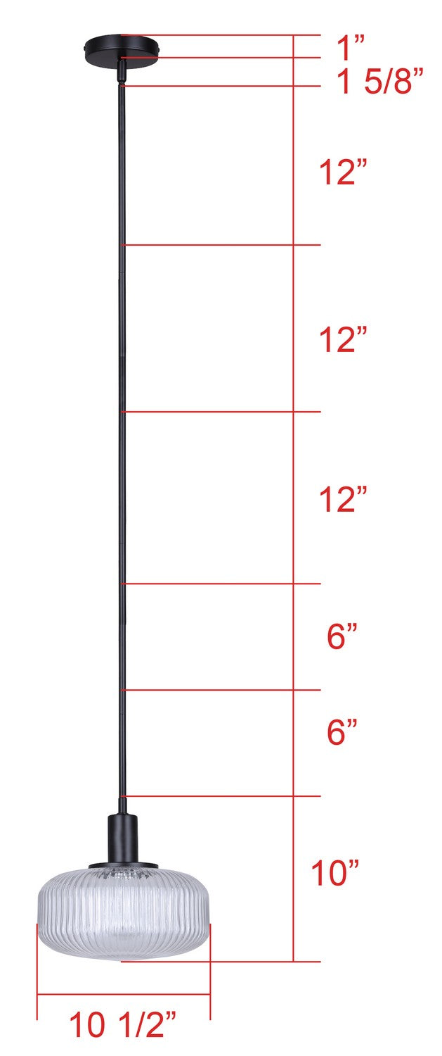 Suspension 1 lumière | Ledger
