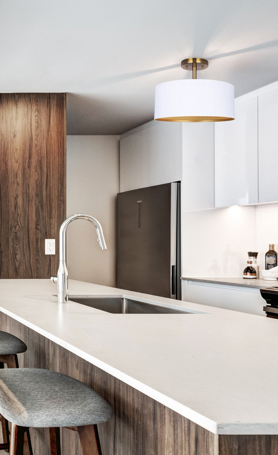 Semi-plafonnier 2 lumières | Rexton