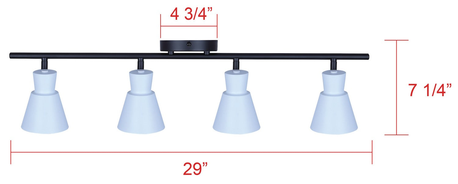 Éclairage sur rail 4 lumières | Radley