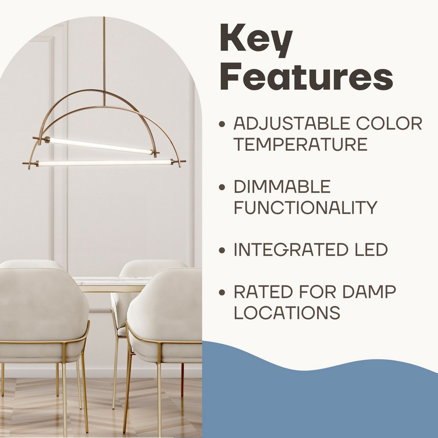 Lustre DEL | Keaton