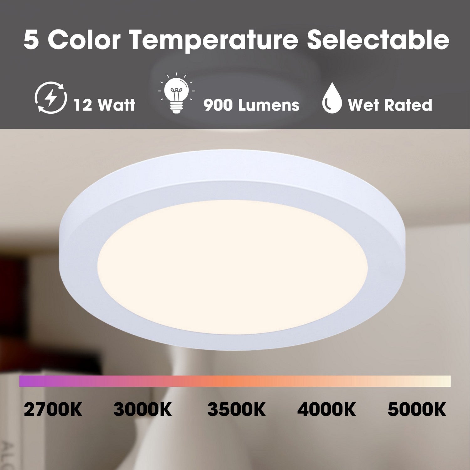 Plafonnier 1 lumière | Led Round