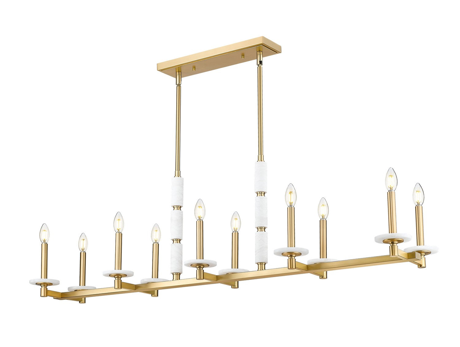 Lustre linéaire 10 lumières | Kaden