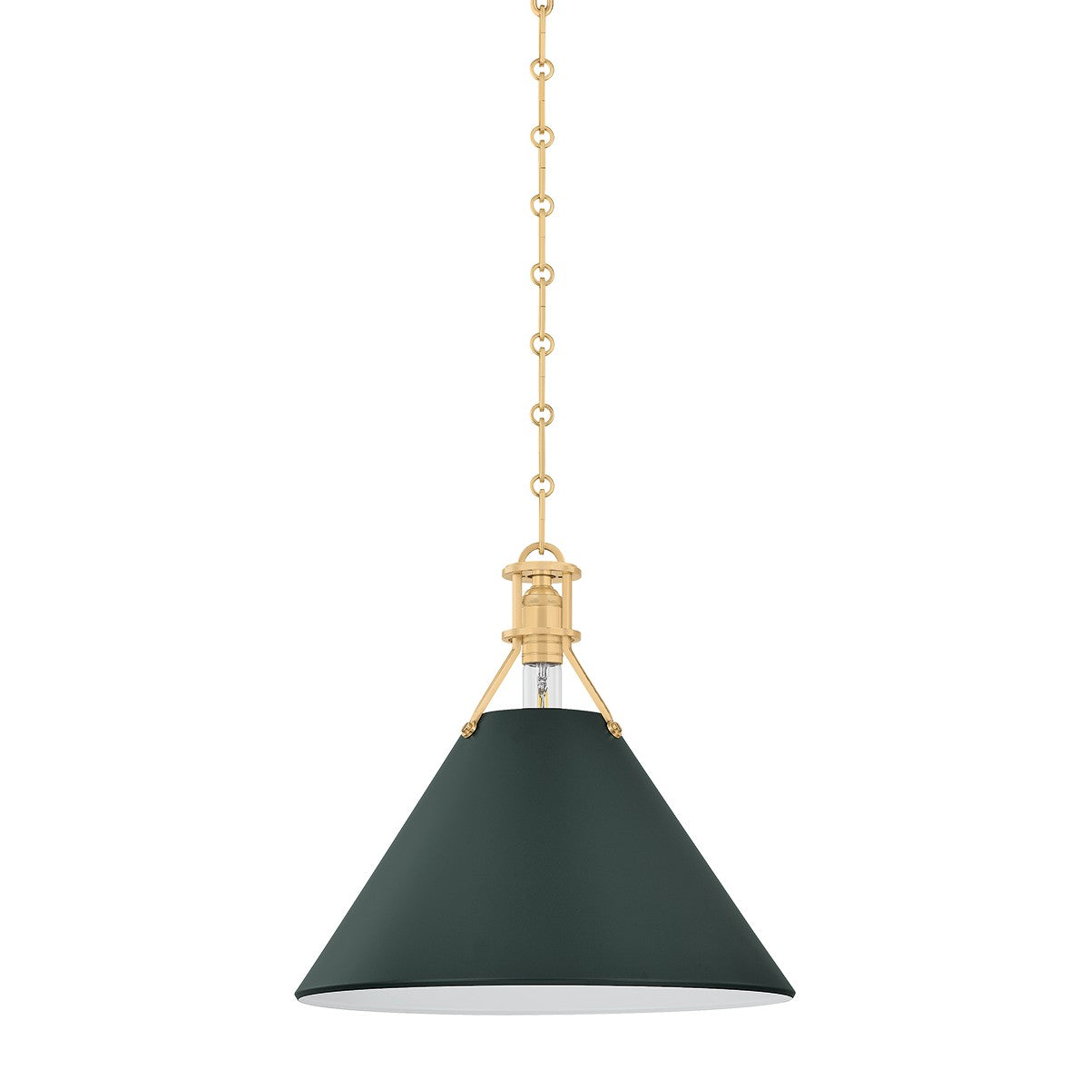 Suspension 1 lumière | Painted No. 2