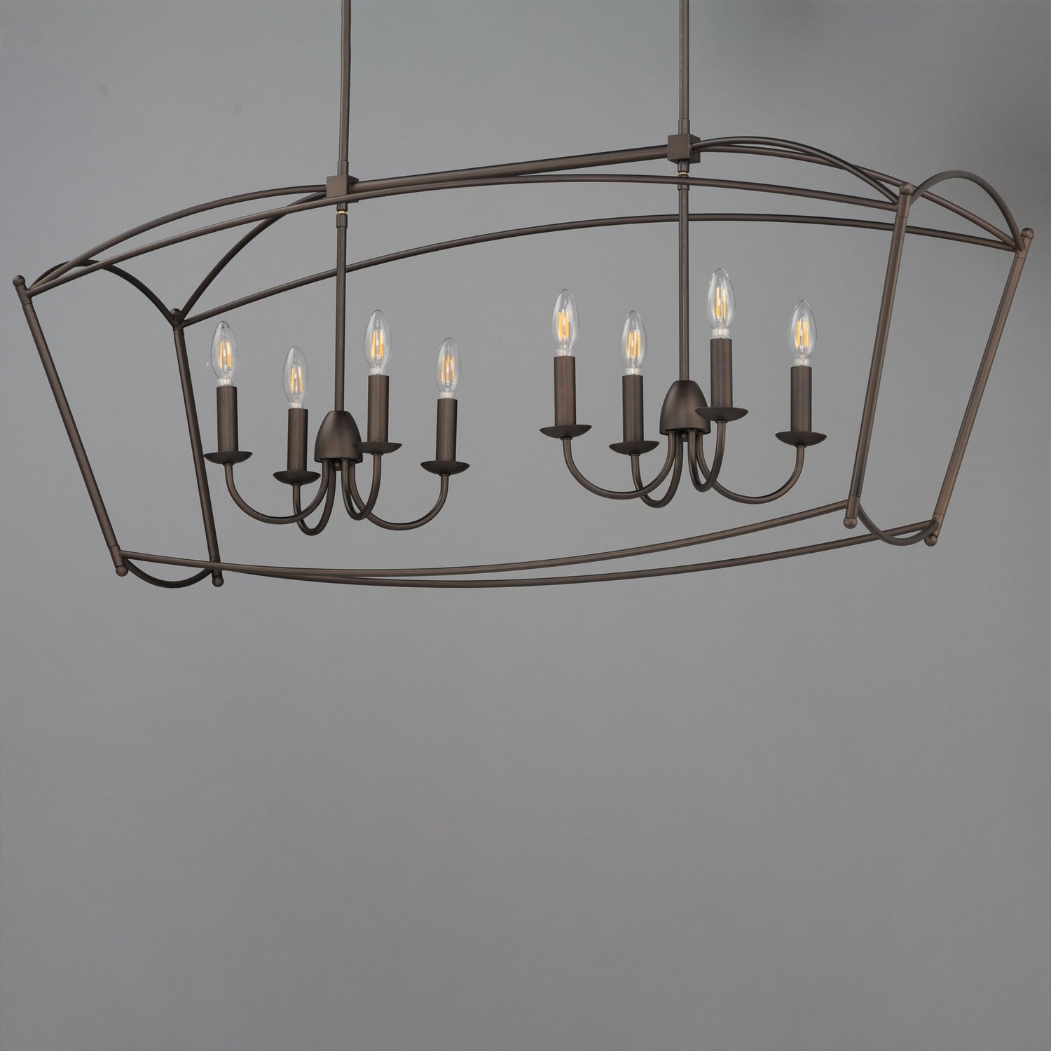 Suspension linéaire 8 lumières | Plumette