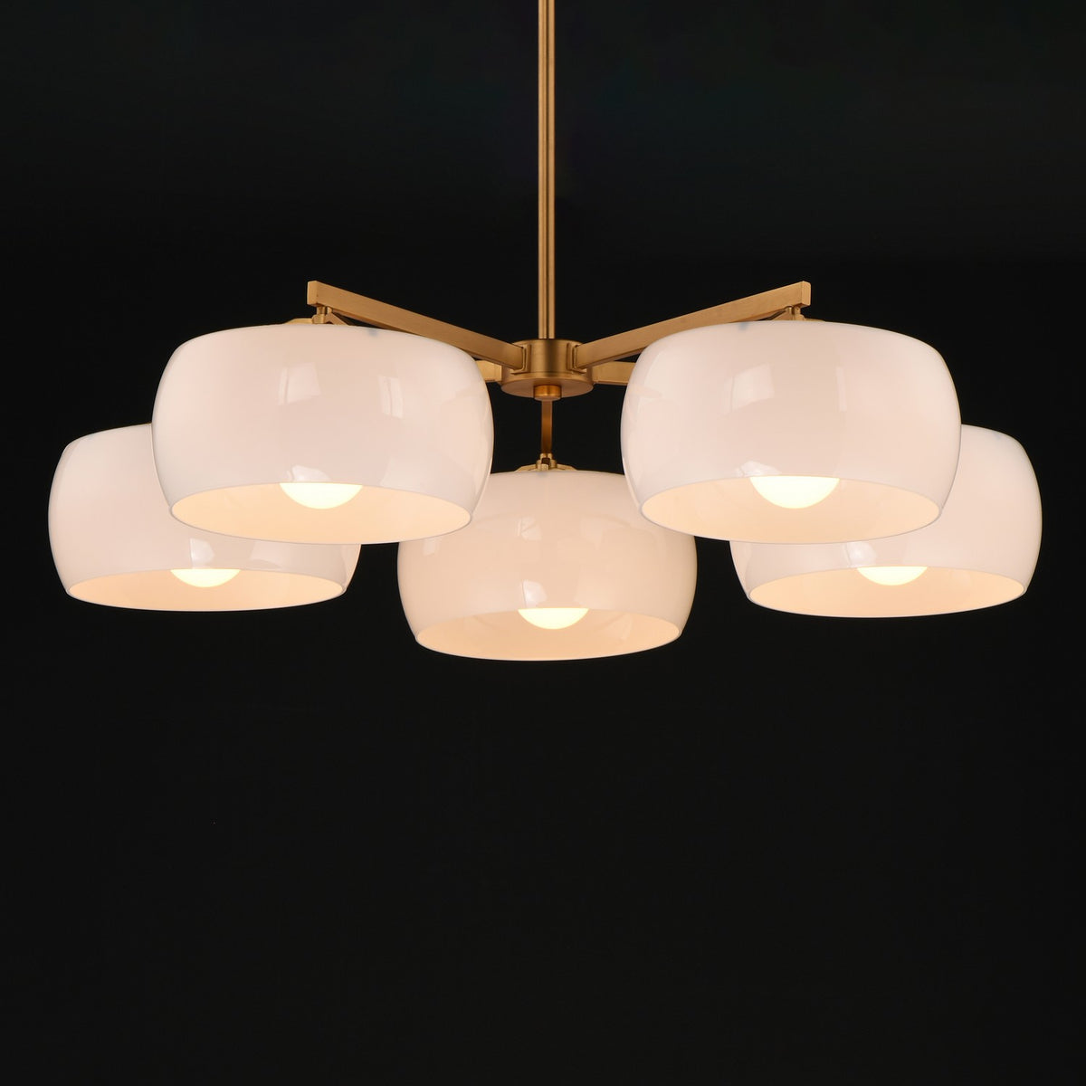 Lustre 5 lumières | Glazed
